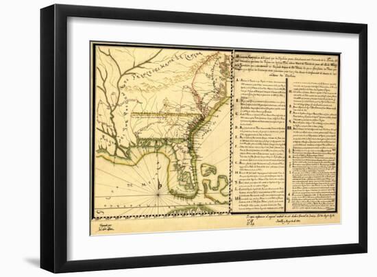 Florida - Panoramic Map-Lantern Press-Framed Art Print