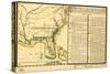 Florida - Panoramic Map-Lantern Press-Stretched Canvas