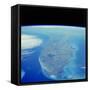 Florida Peninsula Seen From Space Shuttle-null-Framed Stretched Canvas