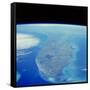 Florida Peninsula Seen From Space Shuttle-null-Framed Stretched Canvas