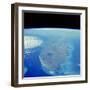 Florida Peninsula Seen From Space Shuttle-null-Framed Premium Photographic Print