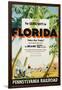 Florida, Pennsylvania Railroad Poster-null-Framed Giclee Print