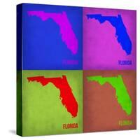 Florida Pop Art Map 1-NaxArt-Stretched Canvas