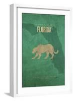 Florida Poster-David Bowman-Framed Giclee Print