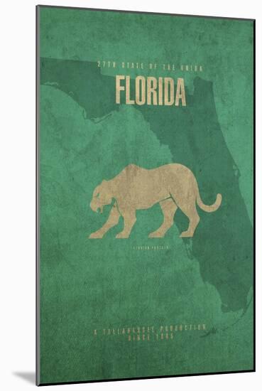 Florida Poster-David Bowman-Mounted Giclee Print