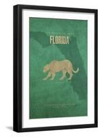 Florida Poster-David Bowman-Framed Premium Giclee Print