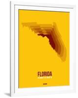 Florida Radiant Map 3-NaxArt-Framed Art Print
