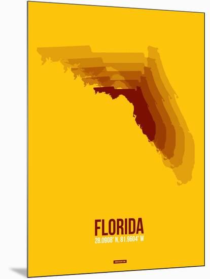 Florida Radiant Map 3-NaxArt-Mounted Art Print