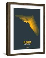 Florida Radiant Map 4-NaxArt-Framed Art Print