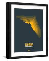Florida Radiant Map 4-NaxArt-Framed Art Print