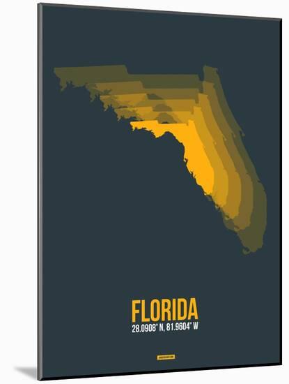 Florida Radiant Map 4-NaxArt-Mounted Art Print