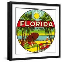 Florida, Riviera of America-null-Framed Art Print
