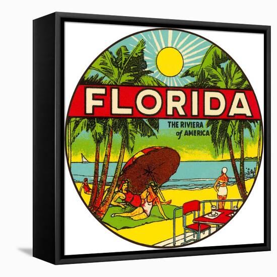 Florida, Riviera of America-null-Framed Stretched Canvas