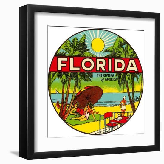 Florida, Riviera of America-null-Framed Art Print