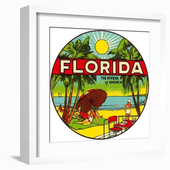 Florida, Riviera of America-null-Framed Art Print