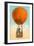 Florida Romance Couple in Orange Balloon-null-Framed Art Print