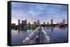 Florida, Saint Petersburg, Skyline, Tampa Bay, Pier, Pinellas County-John Coletti-Framed Stretched Canvas