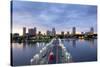 Florida, Saint Petersburg, Skyline, Tampa Bay, Pier, Pinellas County-John Coletti-Stretched Canvas