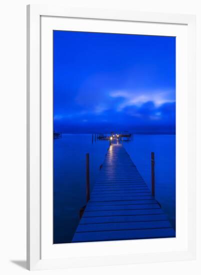 Florida, Sanibel, Private Dock at dawn-Rob Tilley-Framed Premium Photographic Print