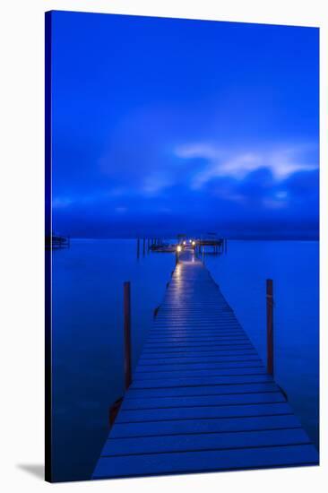 Florida, Sanibel, Private Dock at dawn-Rob Tilley-Stretched Canvas