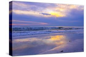 Florida, Sarasota, Crescent Beach, Siesta Key, Sunset over Ocean-Bernard Friel-Stretched Canvas