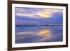 Florida, Sarasota, Crescent Beach, Siesta Key, Sunset over Ocean-Bernard Friel-Framed Photographic Print