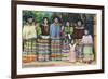 Florida - Seminole Indian Ladies-Lantern Press-Framed Premium Giclee Print