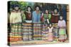 Florida - Seminole Indian Ladies-Lantern Press-Stretched Canvas