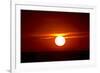 Florida, Siesta Key, Crescent Beach, Ball of Fire in a Red Sunset-Bernard Friel-Framed Premium Photographic Print