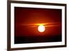 Florida, Siesta Key, Crescent Beach, Ball of Fire in a Red Sunset-Bernard Friel-Framed Premium Photographic Print