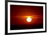 Florida, Siesta Key, Crescent Beach, Ball of Fire in a Red Sunset-Bernard Friel-Framed Premium Photographic Print