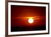 Florida, Siesta Key, Crescent Beach, Ball of Fire in a Red Sunset-Bernard Friel-Framed Photographic Print