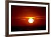 Florida, Siesta Key, Crescent Beach, Ball of Fire in a Red Sunset-Bernard Friel-Framed Photographic Print