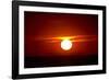 Florida, Siesta Key, Crescent Beach, Ball of Fire in a Red Sunset-Bernard Friel-Framed Photographic Print