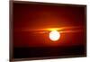 Florida, Siesta Key, Crescent Beach, Ball of Fire in a Red Sunset-Bernard Friel-Framed Photographic Print