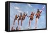 Florida State Cheerleaders, 2002-Joe Heaps Nelson-Framed Stretched Canvas