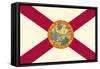 Florida State Flag-Lantern Press-Framed Stretched Canvas