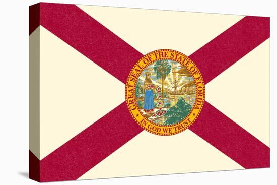 Florida State Flag-Lantern Press-Stretched Canvas