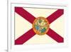 Florida State Flag-Lantern Press-Framed Art Print