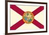 Florida State Flag-Lantern Press-Framed Art Print