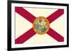 Florida State Flag-Lantern Press-Framed Art Print