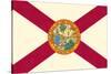 Florida State Flag-Lantern Press-Stretched Canvas