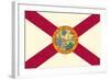 Florida State Flag-Lantern Press-Framed Art Print