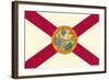 Florida State Flag-Lantern Press-Framed Art Print