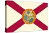 Florida State Flag-Lantern Press-Stretched Canvas