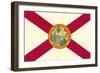 Florida State Flag-Lantern Press-Framed Art Print