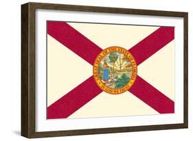 Florida State Flag-Lantern Press-Framed Art Print