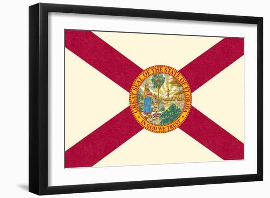 Florida State Flag-Lantern Press-Framed Art Print