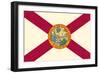 Florida State Flag-Lantern Press-Framed Art Print