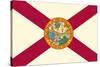 Florida State Flag-Lantern Press-Stretched Canvas